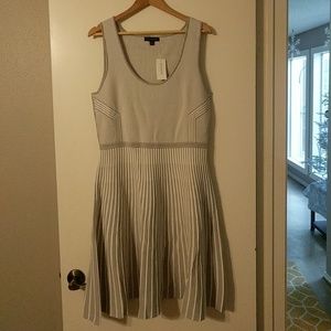Banana Republic Double knit striped sweater dress
